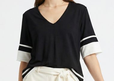 ΔΙΧΡΩΜΗ ΜΠΛΟΥΖΑ ΜΕ ΦΑΣΕΣ - Anna Raxevsky - 