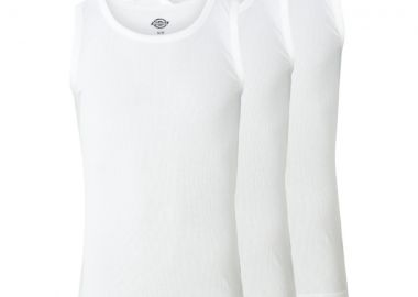 Dickies Ανδρικά Tank Top 3 Pack - Λευκά-DK0A4ZB2WHX1-WHITE - DICKIES - 