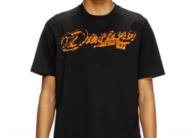 Diesel ανδρικό T-shirt με λογότυπο ''T-adjust-R7'' - S25A164060QIAM Μαύρο - DIESEL - 
