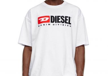 Diesel ανδρικό T-shirt Relaxed Fit ''T-Boxt-Div'' - S25A149430GRAI Λευκό - DIESEL - 