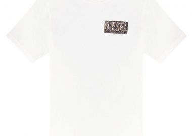 DIESEL Ανδρικό T-Shirts T-ADJUST-R19 T-SHIRT - ΛΕΥΚΟ-S25A172570AGRI-WHITE - DIESEL - 