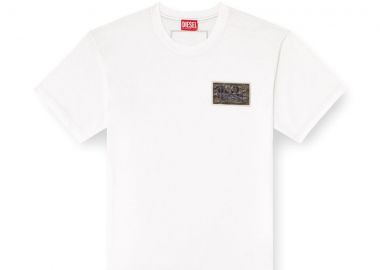 DIESEL Ανδρικό T-Shirts T-NORM-T3 - Λευκό-A193440AGRI-WHITE - DIESEL - 