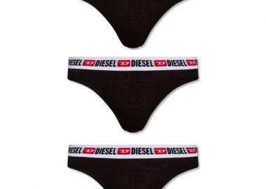 DIESEL γυναικεία εσώρουχα UFST-STARS-THREEPACK - Μαύρο-00SE0K-BLACK - DIESEL - 