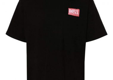 DIESEL T-Shirts Ανδρικά T-BOXT-Q15 - ΜΑΥΡΟ-A15012-0AKAK-9XX-BLACK - DIESEL - 