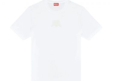 DIESEL T-Shirts Ανδρικά T-MADJUST-K1 T-SHIRT - ΑΣΠΡΟ-W24A148180SKAF-WHITE - DIESEL - 