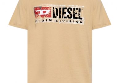 DIESEL T-Shirts T-NORM-T6 T-SHIRT - ΜΠΕΖ-A194360PLAT-BEIGE - DIESEL - 