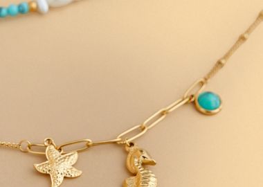 Διπλό κολιέ με χάντρες - 5206179117296 -  - 