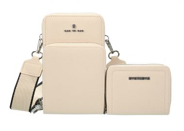 διπλό τσαντάκι χιαστί Εasy εκρού - PerfectDress.gr - 