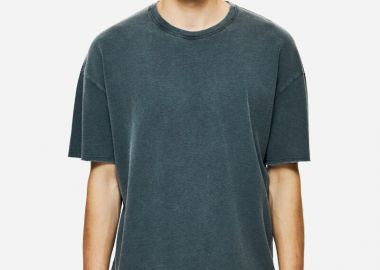 Dirty Laundry Ανδρικό Pique T-Shirt Regular Fit DLMT000606 Σκούρο Γκρί - Dirty Laundry - 