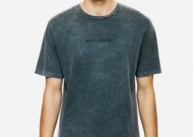 Dirty Laundry Ανδρικό Regular Fit Printed T-Shirt DLMT000668 Σκούρο Γκρί - Dirty Laundry - 