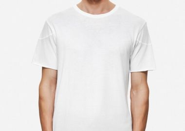 Dirty Laundry Ανδρικό T-shirt με Ανοιχτές Ραφές DLMT000656 Λευκό - Dirty Laundry - 