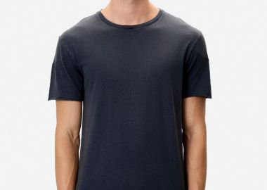 Dirty Laundry Ανδρικό T-shirt με Ανοιχτές Ραφές DLMT000656 Μπλέ - Dirty Laundry - 