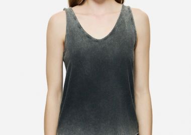 Dirty Laundry Γυναικεία Αμάνικη Μπλούζα με V λαιμόκοψη DLWT000126 Μαύρο - Dirty Laundry - 