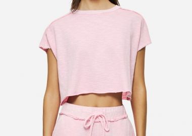 Dirty Laundry Γυναικείο Relaxed Raw Cut T-Shirt DLWT000148 Ρόζ - Dirty Laundry - 