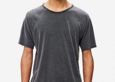 Dirty Laundry T-Shirt με Ρεγκλάν Μανίκια DLMT000643 Σκούρο Γκρί - Dirty Laundry - 