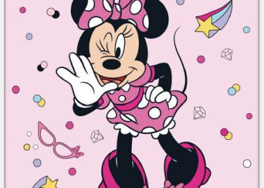 Disney Minnie Funny polar κουβέρτα 100x140 cm Ροζ - Disney Minnie - 