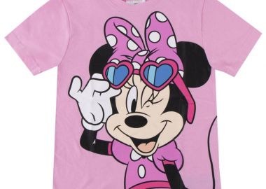 Disney Minnie Wink Παιδικό Κοντομάνικο Μπλουζάκι Ροζ Ροζ - Disney Minnie - 