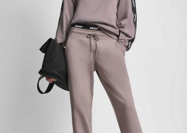 DKNY γυναικείο παντελόνι φόρμας - DP6P3857 Μπεζ - DKNY - 