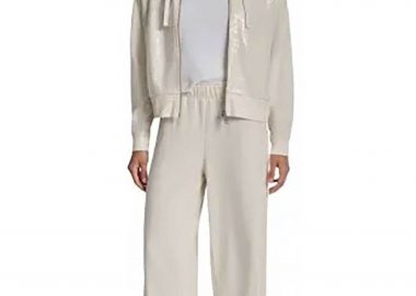 DKNY γυναικείο παντελόνι φόρμας μονόχρωμο - DJ6P3115 Εκρού - DKNY - 
