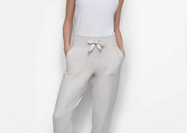 DKNY γυναικείο παντελόνι φόρμας μονόχρωμο - DP5P3496 Κρέμ - DKNY - 
