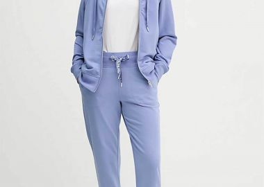 DKNY γυναικείο παντελόνι φόρμας μονόχρωμο - DP6P3496 Μπλε - DKNY - 