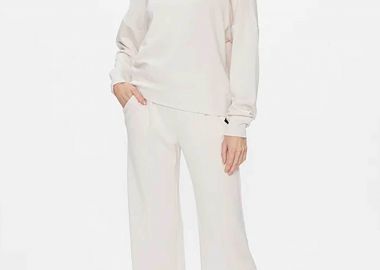 DKNY γυναικείο παντελόνι μονόχρωμο Straight Fit - DP3P3339 Εκρού - DKNY - 