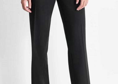 DKNY γυναικείο παντελόνι μονόχρωμο Straight Fit - WYPT3641 Μαύρο - DKNY - 