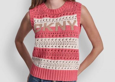 DKNY γυναικείο πουλόβερ αμάνικο - DJ6R0135 Ροζ - DKNY - 