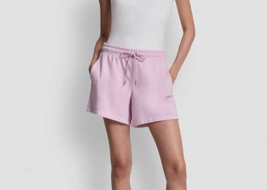 DKNY γυναικείο σορτς με logo - DP6S5292 Λιλά - DKNY - 