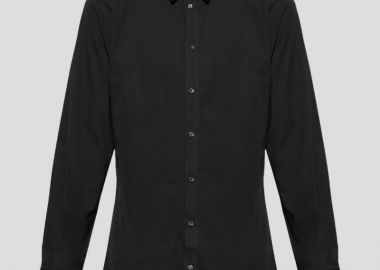 DOLCE&GABBANA Ανδρικό Classic Shirt In Black - DOLCE&GABBANA - 