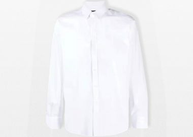 DOLCE&GABBANA Ανδρικό Λευκό Classic Shirt in White - DOLCE&GABBANA - 