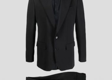 DOLCE&GABBANA Ανδρικό Μαύρο Black Two Pieces Suit - DOLCE&GABBANA - 