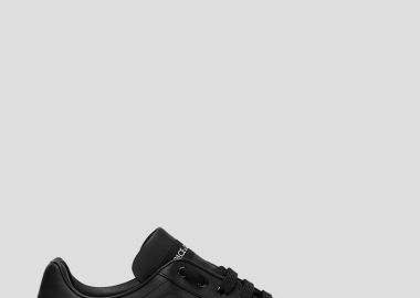 DOLCE&GABBANA Ανδρικό Μαύρο Portofino Sneakers - DOLCE&GABBANA - 