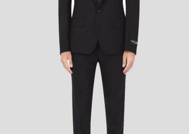 DOLCE&GABBANA Ανδρικό Μαύρο Two-Piece Suit - DOLCE&GABBANA - 
