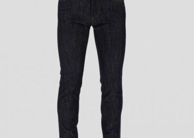 DOLCE&GABBANA Ανδρικό Μπλε Stretch Skinny Jeans With Patch - DOLCE&GABBANA - 