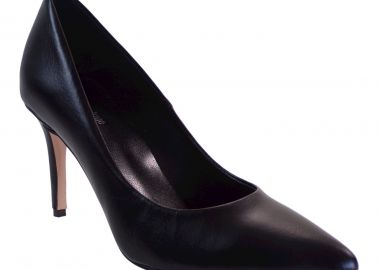 Dominique Shoes Γυναικεία Παπούτσια Γόβες 81001 Μαύρο Δέρμα - Alessandra Paggioti - 