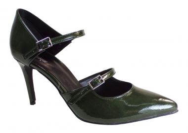 Dominique Shoes Γυναικεία Παπούτσια Γόβες 81351 Πράσινο Λουστρίνι - Dominique Shoes - 