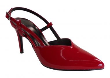 Dominique Shoes Γυναικεία Παπούτσια Γόβες 81355 Κόκκινο Λουστρίνι - Dominique Shoes - 