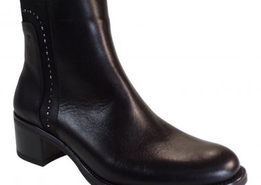 DORKING BY Fluchos Γυναικεία Μποτάκια Ανατομικά CHIARA D9134 Μαύρο Δέρμα - Dorking - 