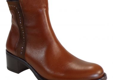 DORKING BY Fluchos Γυναικεία Μποτάκια Ανατομικά CHIARA D9134 Ταμπά Δέρμα - Dorking - 