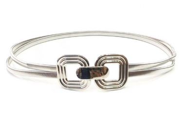 double elastic ζώνη silver - PerfectDress.gr - 