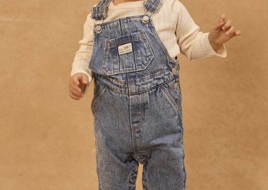 DPAM βρεφική denim σαλοπέτα για αγόρια 