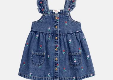 DPAM βρεφικό denim φόρεμα για κορίτσια 