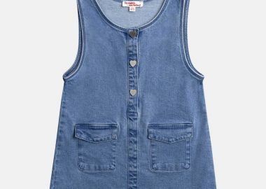 DPAM παιδικό αμάνικο denim φόρεμα για κορίτσια 