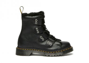 Dr Martens 1460 Lace To Toe Fur Lined DM31876001 - Dr. Martens - 