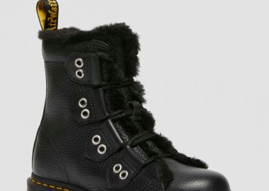 Dr Martens 1460 Lace To Toe Fur Lined DM31876001 - Dr. Martens - 