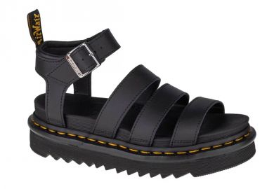 Dr. Martens Blaire Δερμάτινα Γυναικεία Σανδάλια Flatforms σε Μαύρο Χρώμα 24235001 - Dr. Martens - 