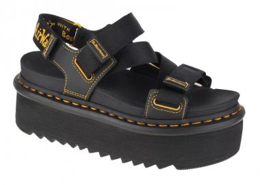 Dr. Martens Kimber Webbing Δερμάτινα Γυναικεία Σανδάλια Flatforms σε Μαύρο Χρώμα 27351001 - Dr. Martens - 
