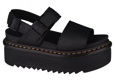 Dr. Martens Voss Quad Γυναικεία Σανδάλια Flatforms σε Μαύρο Χρώμα 26725001 - Dr. Martens - 