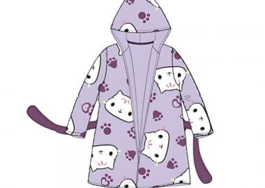 DREAMWORKS ΠΑΙΔΙΚΗ ΡΟΜΠΑ FLEECE GABBY'S DOLLHOUSE 1757 - μοβ ΜΟΒ - DREAMWORKS - 